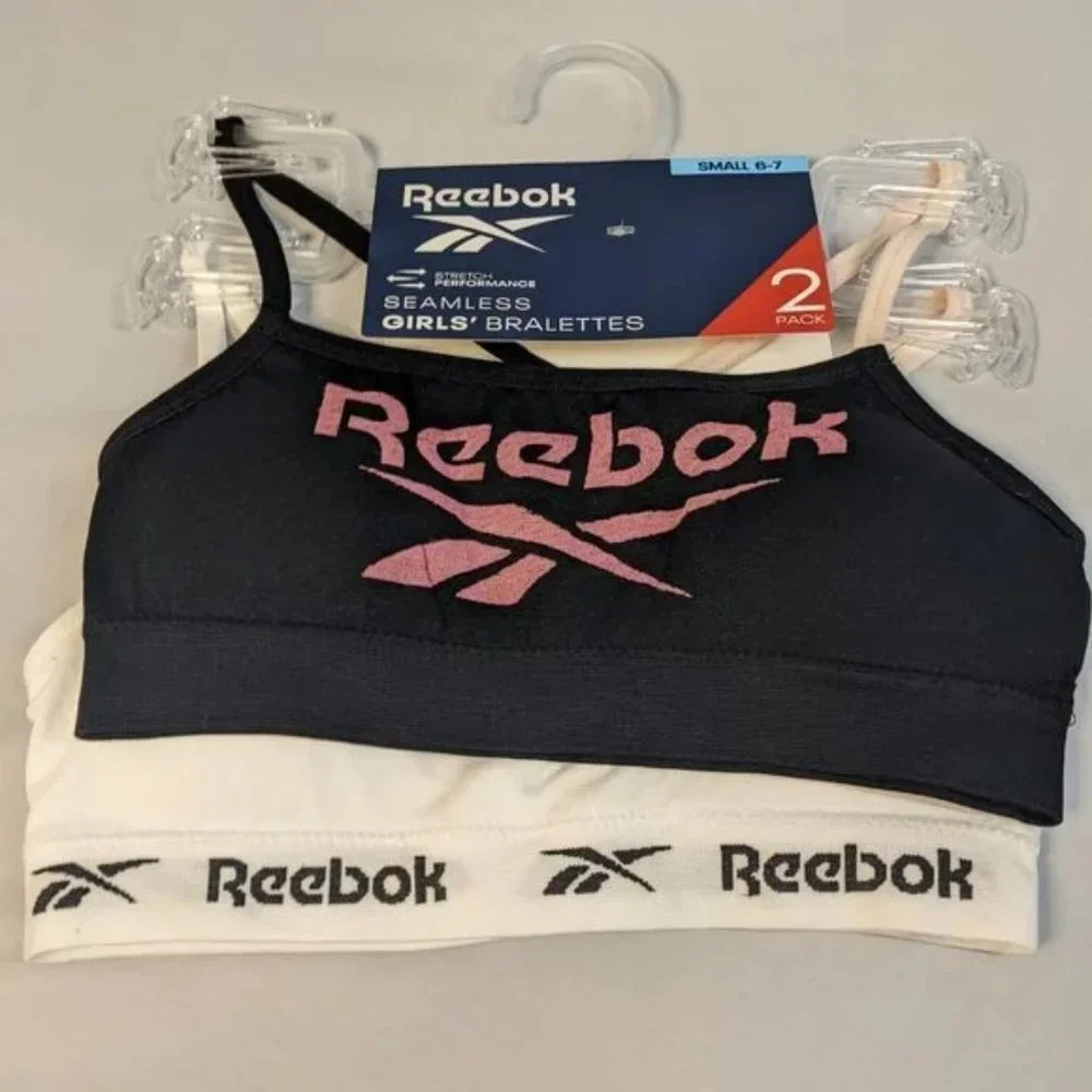 Reebok Girls Seamless Bralettes -4 total (2/2packs)